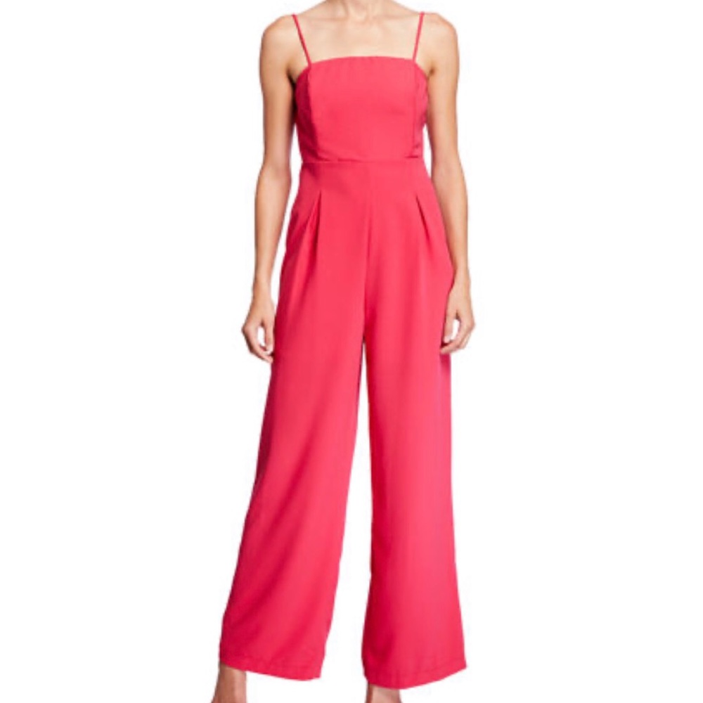 Endless Rose Adjustable Strap Wide Leg Jumpsuit